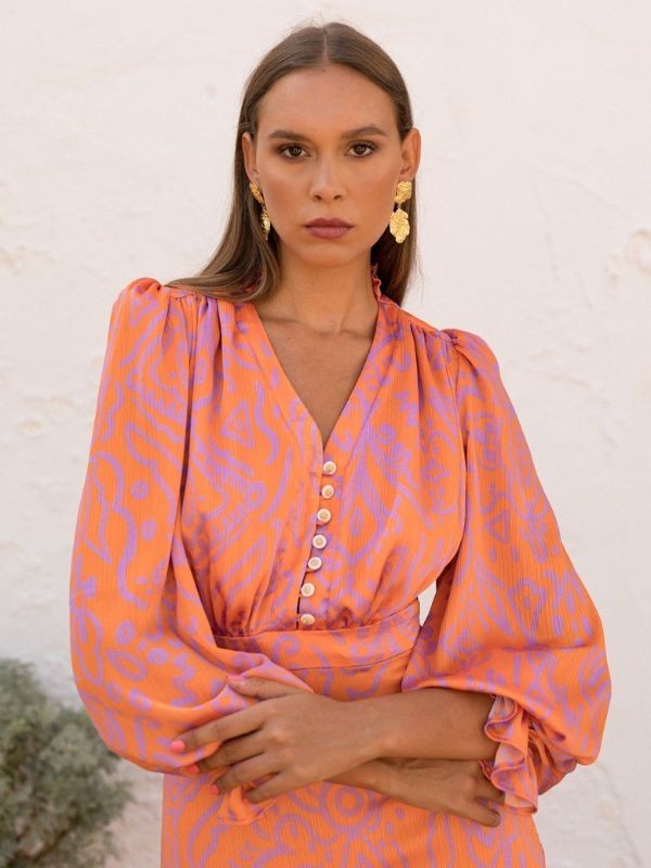 Vestido Stella naranja