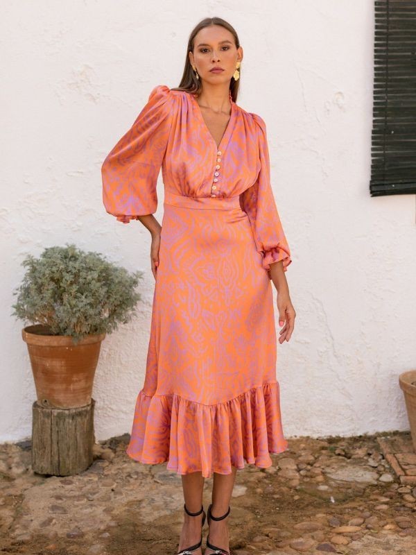 Vestido Stella naranja