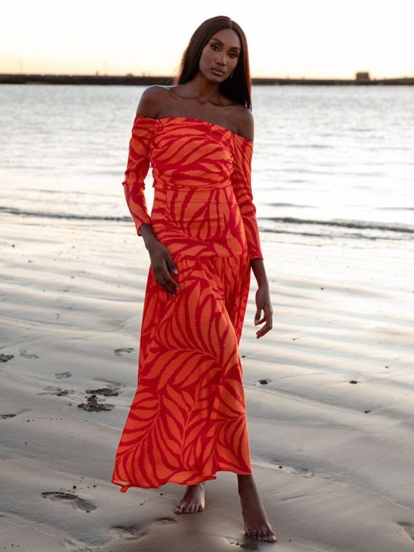 Vestido Alondra naranja