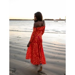 Vestido Alondra naranja