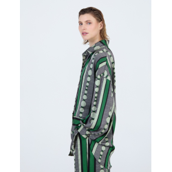 Camisa SKATIE satén estampada