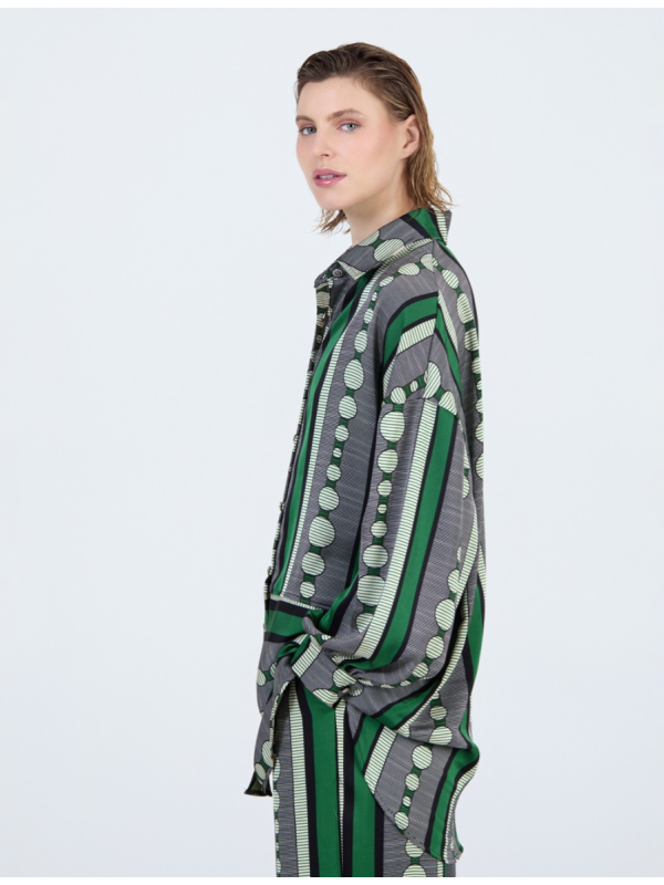 Camisa SKATIE satén estampada