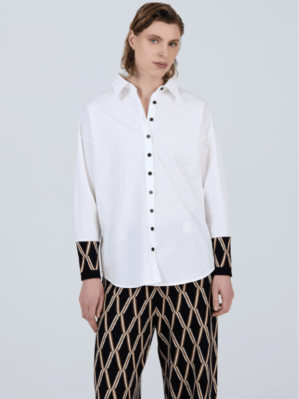 Camisa SKATIE popelín jacquard