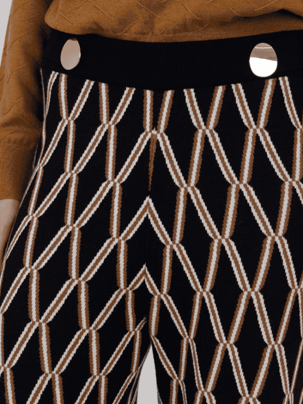 Pantalón SKATIE jacquard geométrico