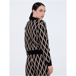 Cárdigan SKATIE jacquard geométrico