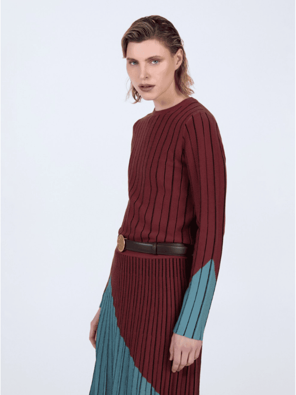 Jersey SKATIE intarsia bicolor