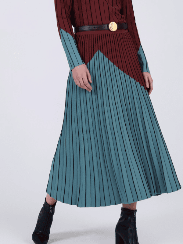 Falda SKATIE punto bicolor