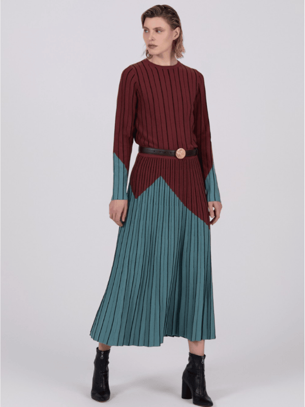 Falda SKATIE punto bicolor