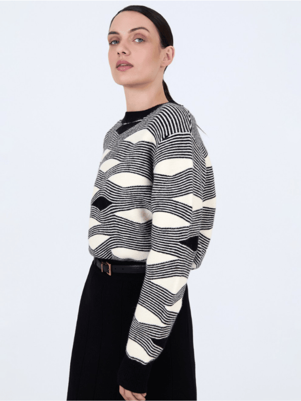 Jersey SKATIE intarsia ondas