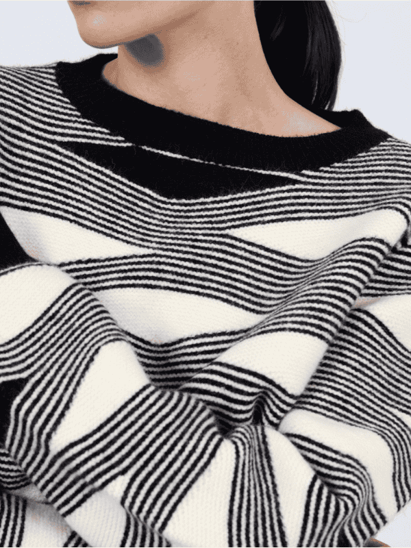 Jersey SKATIE intarsia ondas