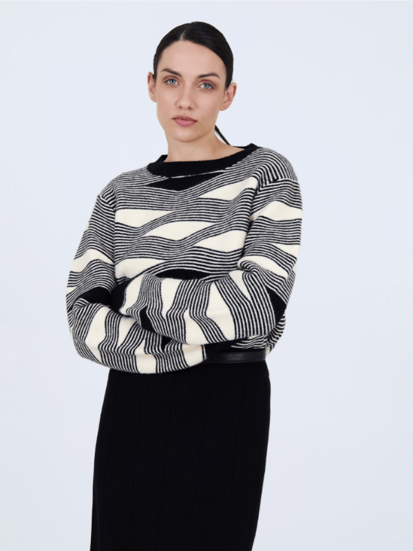 Jersey SKATIE intarsia ondas