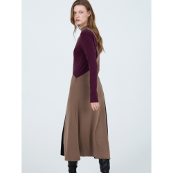 Vestido SKATIE midi tricolor