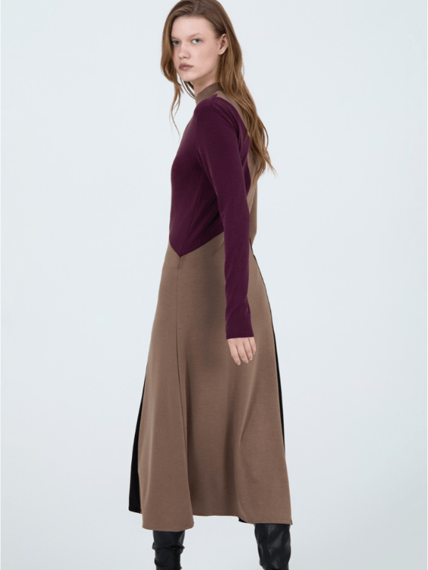 Vestido SKATIE midi tricolor