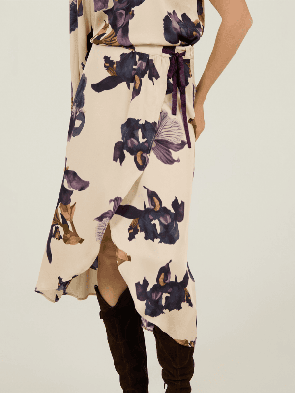 Falda MEISIE larga satinada