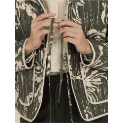 Chaqueta MEISIE estampada guateada