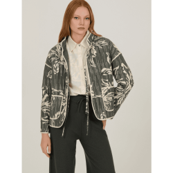 Chaqueta MEISIE estampada guateada