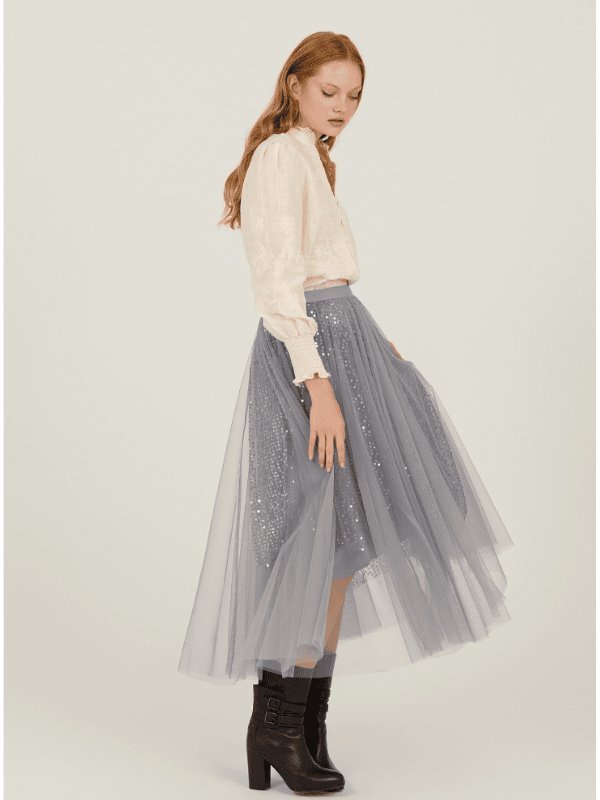 Falda MEISE tul y lentejuelas