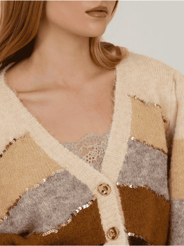 Cardigan MEISIE con lentejuelas