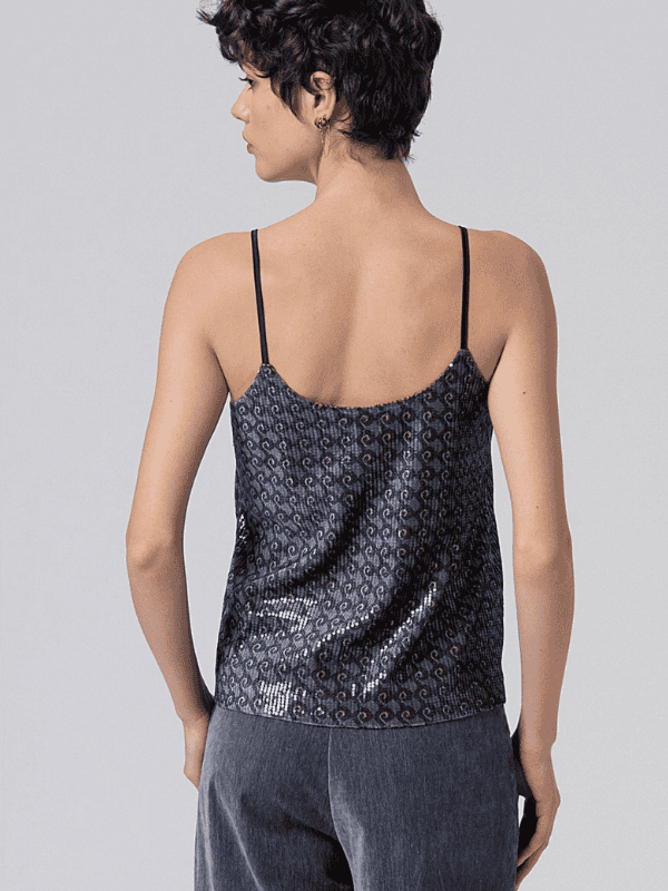 Top SURKANA de lentejuelas