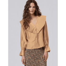 Camisa SURKANA cuello plisado