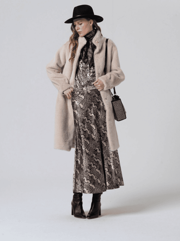 Falda SURKANA midi animal print