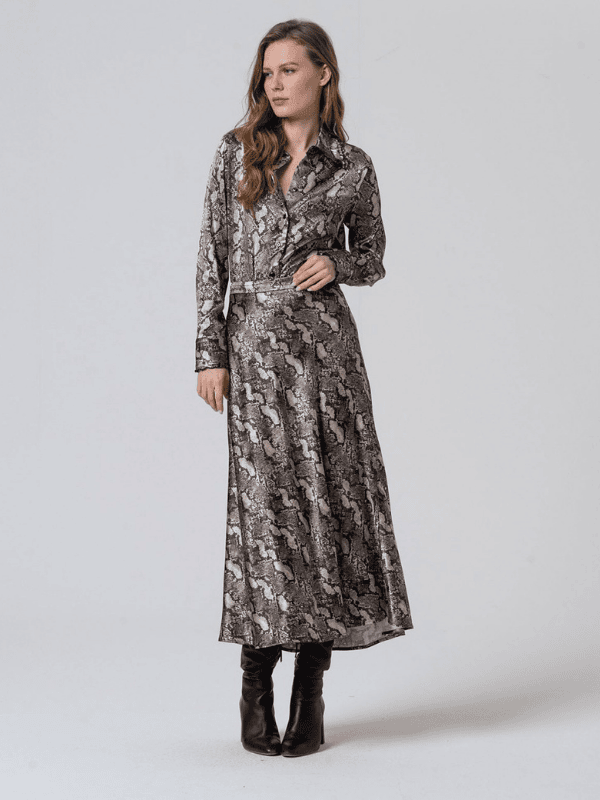 Falda SURKANA midi animal print