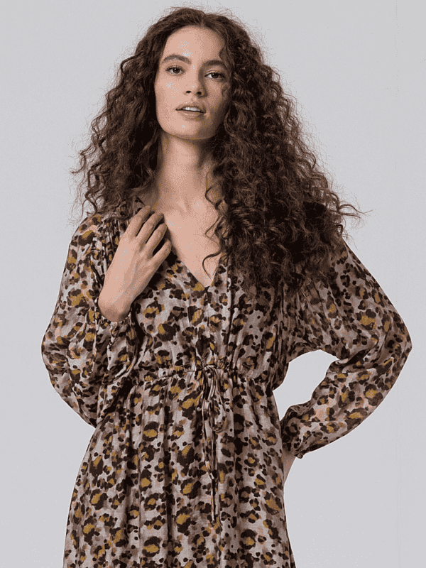 Vestido SURKANA largo leopardo