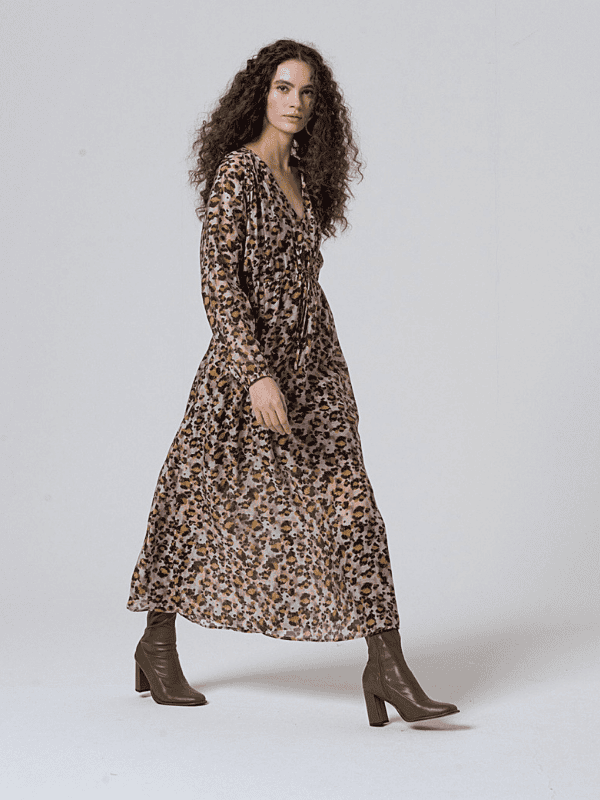 Vestido SURKANA largo leopardo