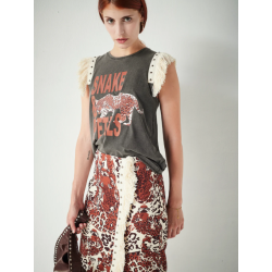 Camiseta CHILL&BUY flecos snake