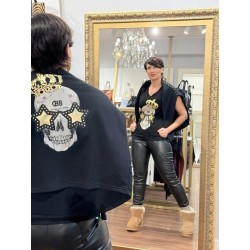 Sudadera CHILL&BUY tachas skull